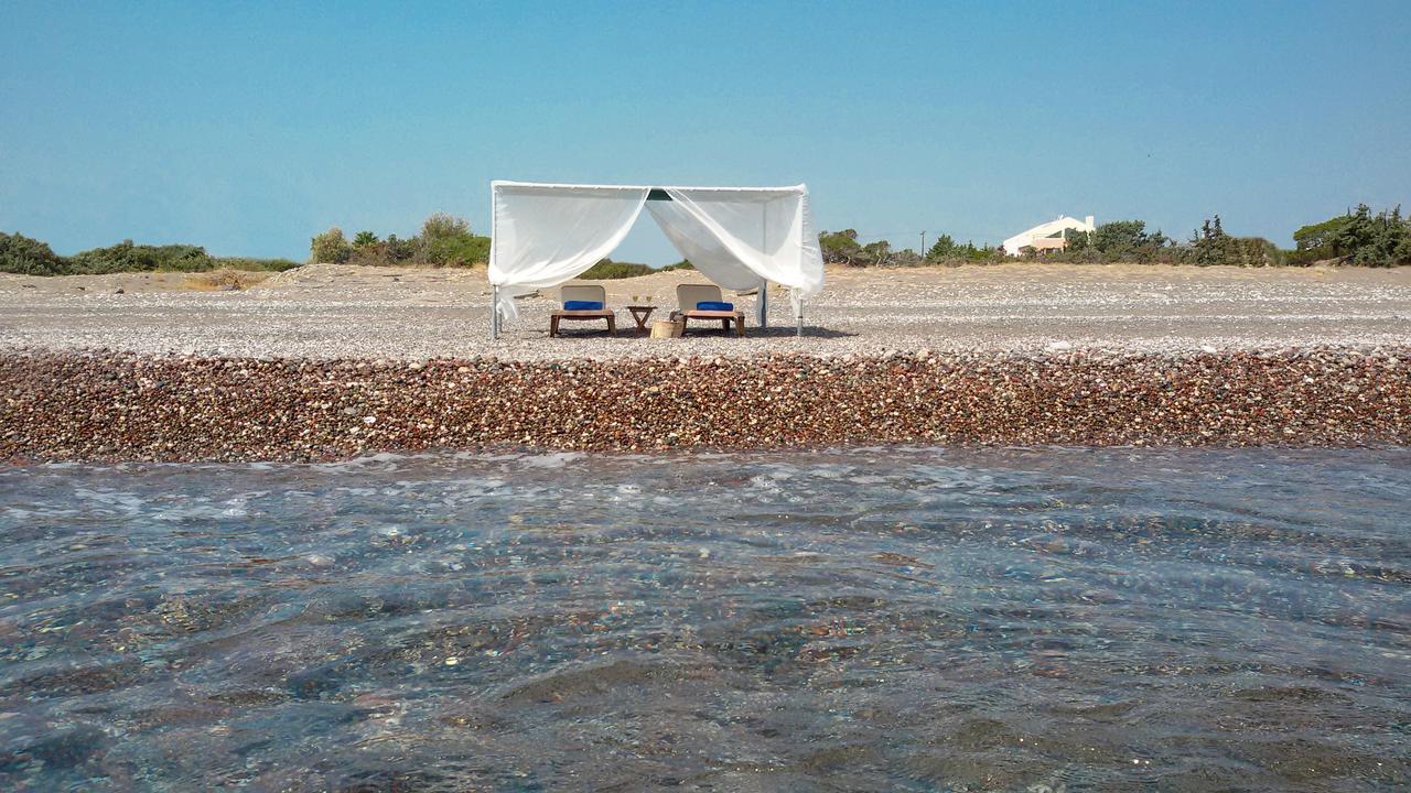 Beach Front Villa Rhodes Seashell Gennadi Exterior foto